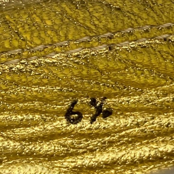 Beverly Feldman Gold Riding Bit Rhinestone Loafers (36.5) - Picture 9 of 12